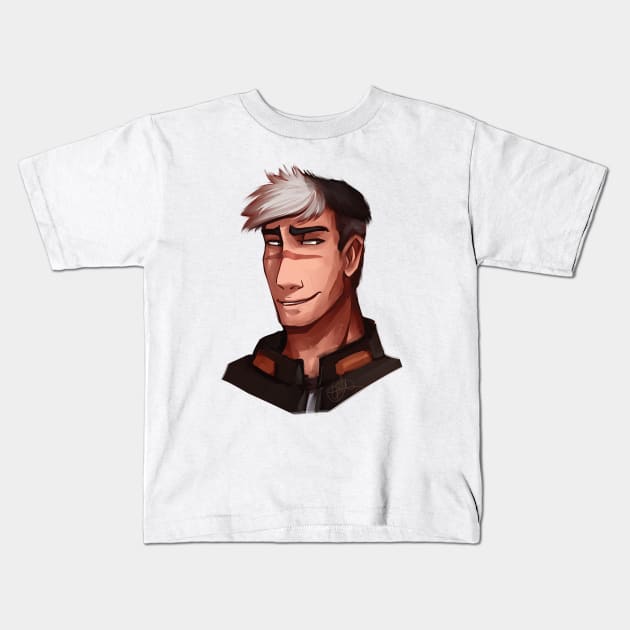 Simply Shiro Kids T-Shirt by CrossRoadArt